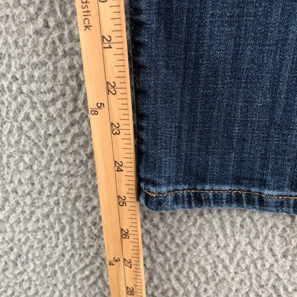 Chicos Jeans Womens 00 US 2 Blue So Slimming Medium Wash Denim Girlfriend Crop - Picture 10 of 12